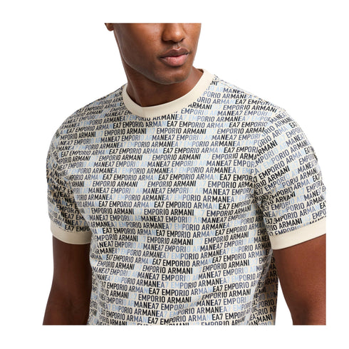 EA7 Emporio Armani T-shirt T-shirt Uomo stampa Monogram Logo S - Francavilla Moda